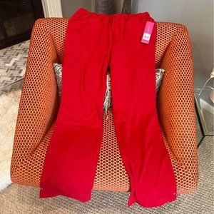 NWT Heart Soul Red Cargo Scrub Pants Size M